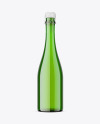 Green Glass Champagne Bottle Mockup Green Glass Champagne Bottle Mockup