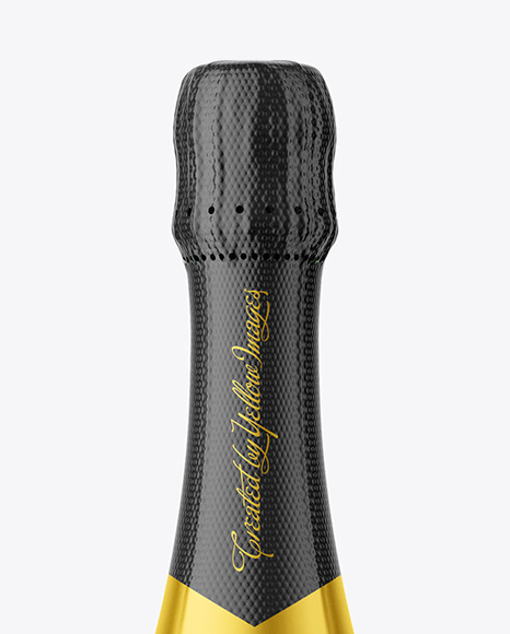Green Glass Champagne Bottle Mockup Green Glass Champagne Bottle Mockup
