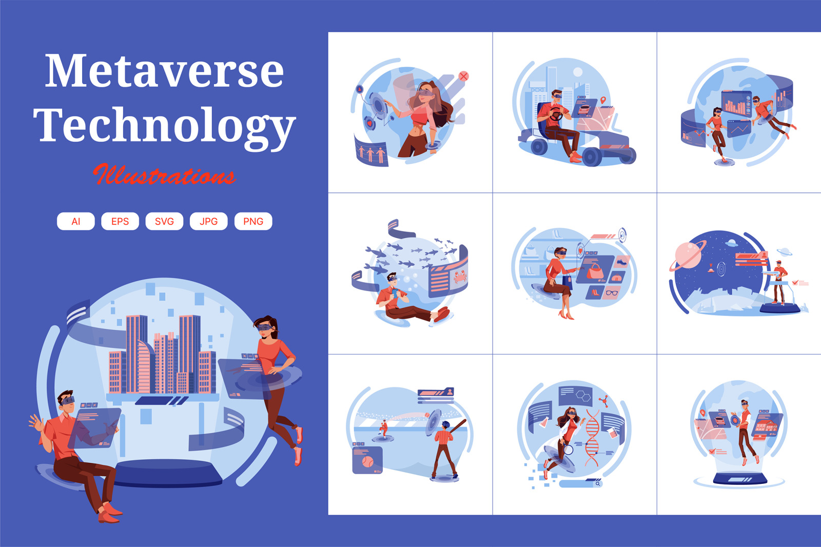 M454_Metaverse Illustration Pack M454_Metaverse Illustration Pack