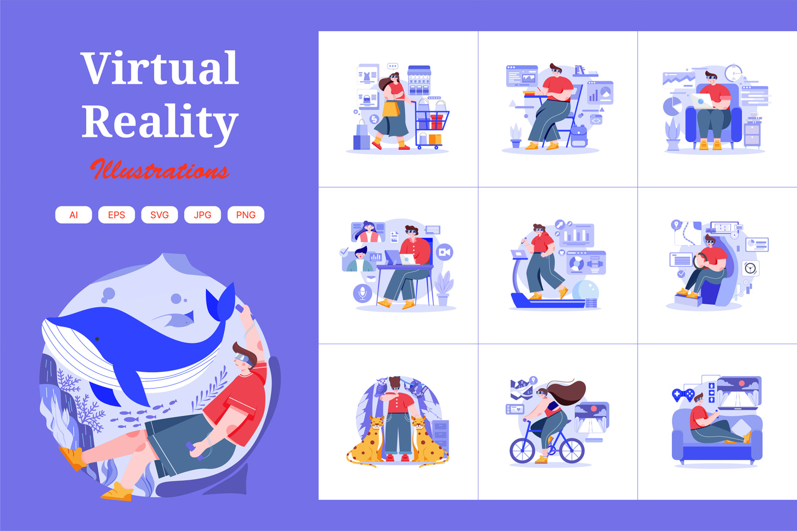 M413_Virtual Reality Illustration Pack