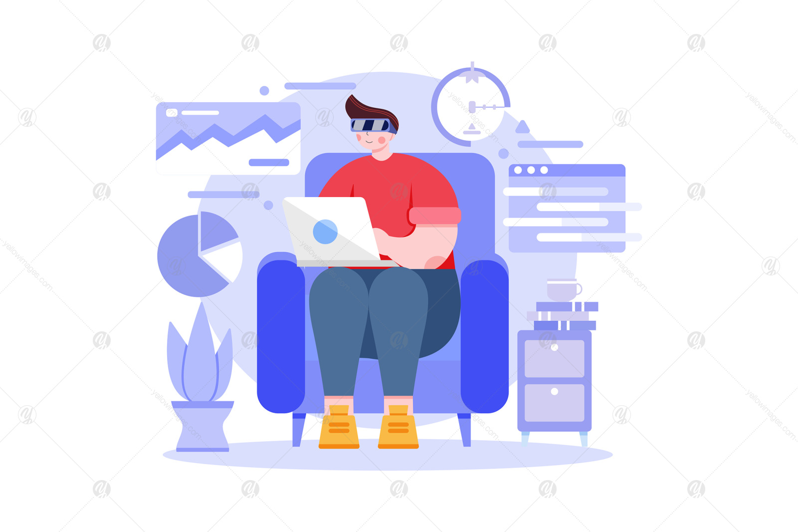 M413_Virtual Reality Illustration Pack