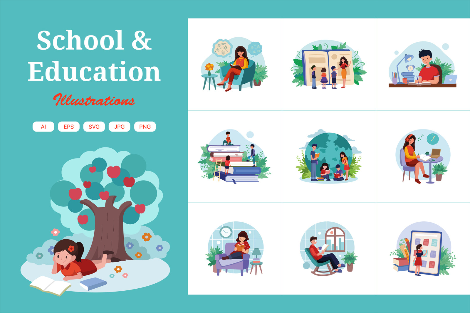 M441_Education Illustration Pack M441_Education Illustration Pack