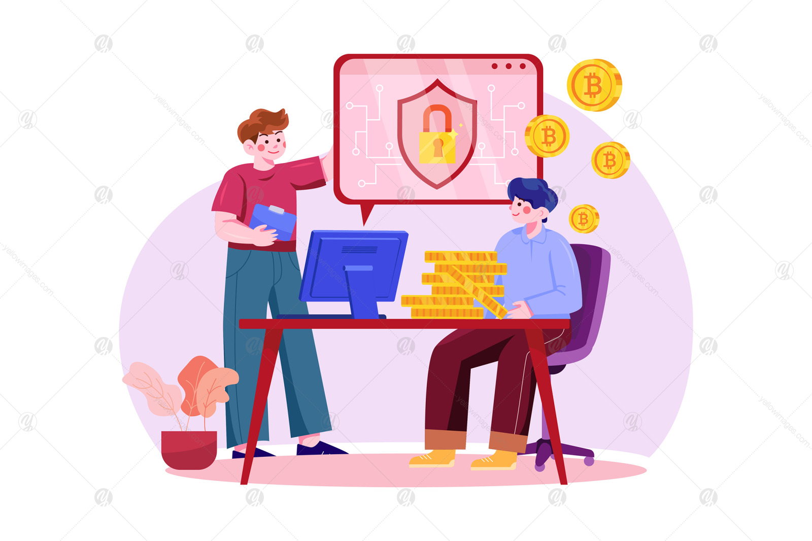 M437_Cryptocurrency Illustration Pack M437_Cryptocurrency Illustration Pack