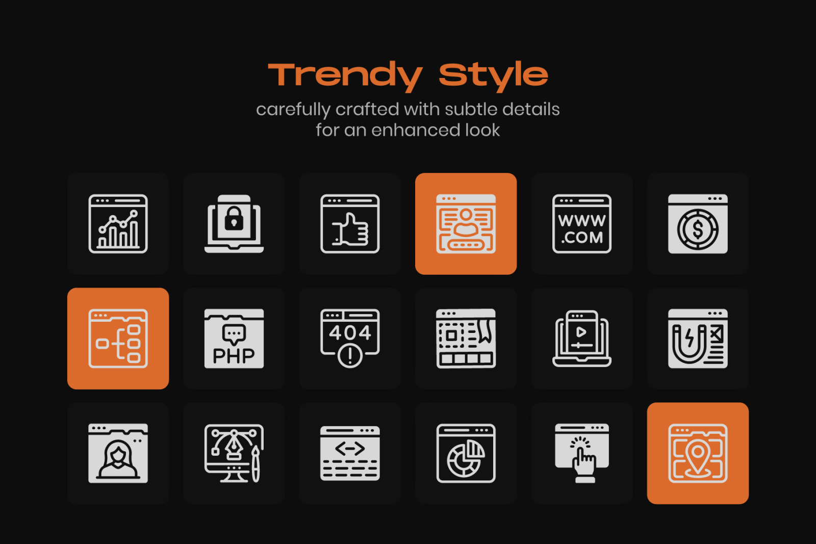 Web Development Linear Icons Pack