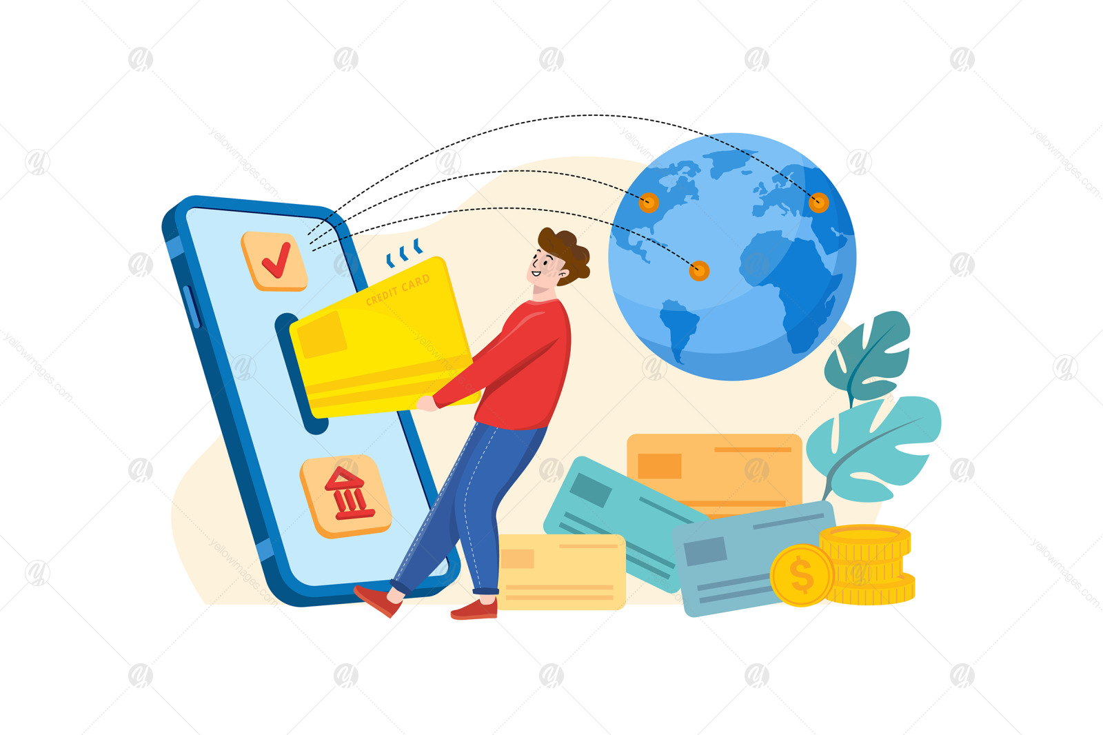 M428_Banking Services Illustration Pack M428_Banking Services Illustration Pack