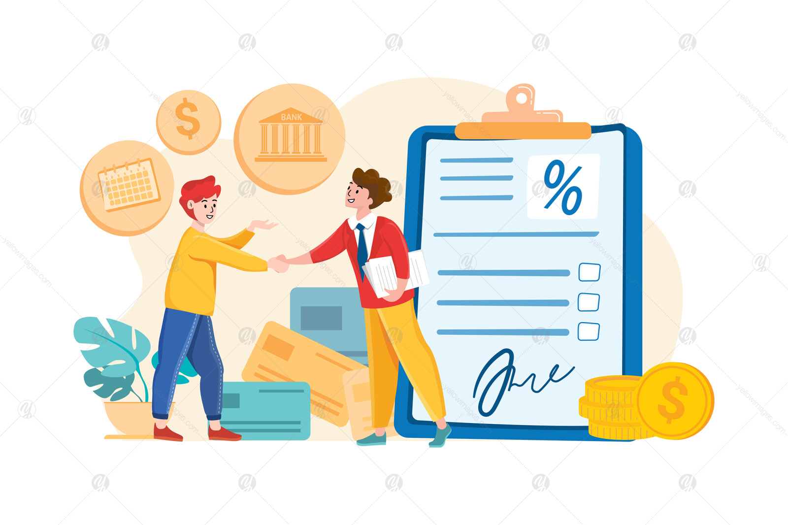 M428_Banking Services Illustration Pack M428_Banking Services Illustration Pack