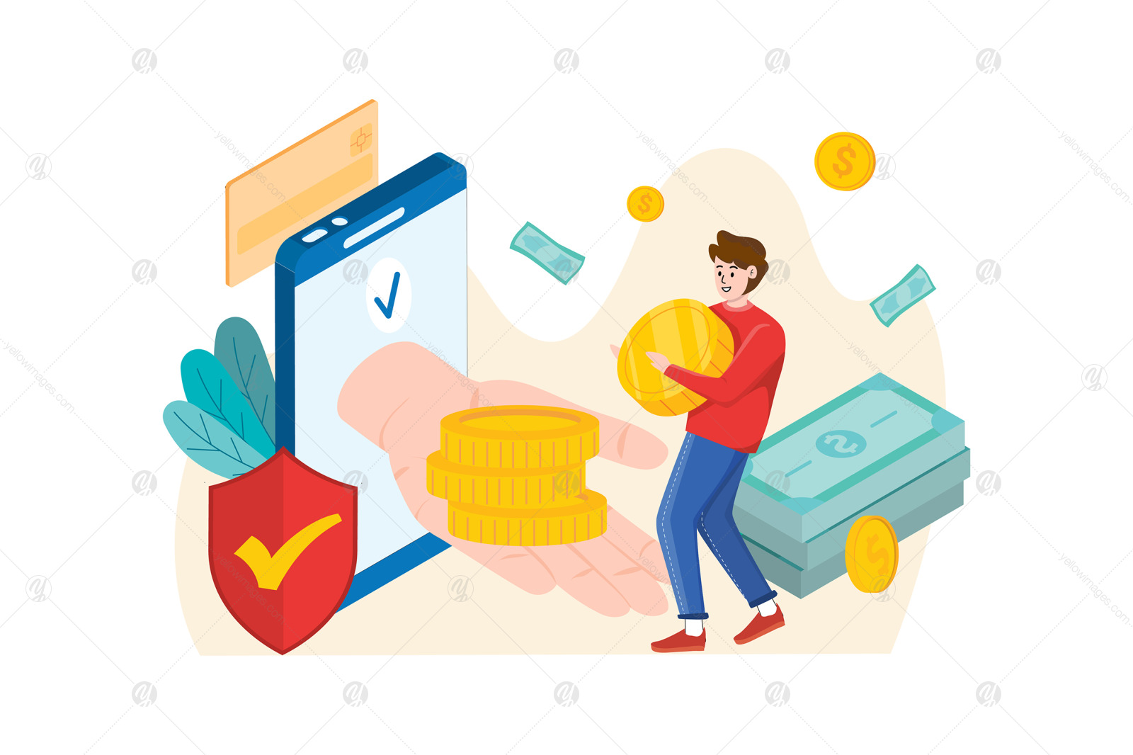 M428_Banking Services Illustration Pack M428_Banking Services Illustration Pack