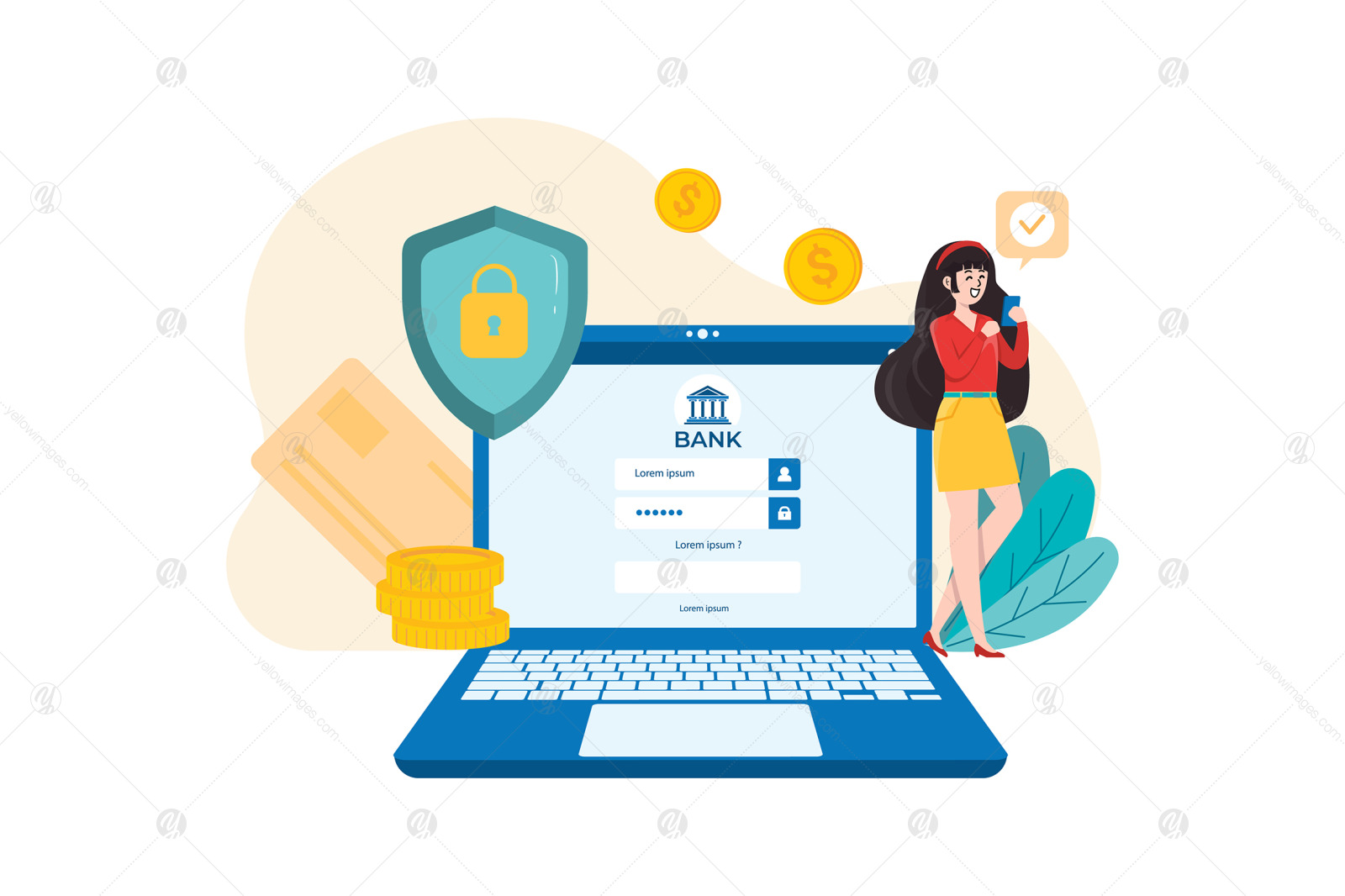 M428_Banking Services Illustration Pack M428_Banking Services Illustration Pack