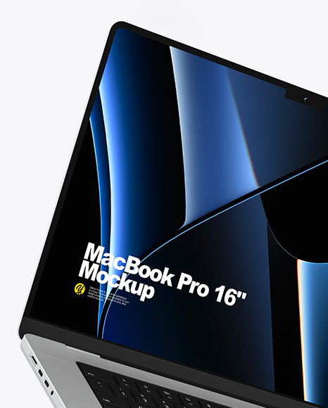 MacBook Pro 16-inch Silver Mockup