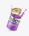 Matte Paint Bucket W/ Splash Mockup