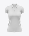 Women's Short Sleeve Polo Shirt Mockup