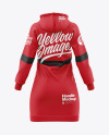 Women’s Dress Hoodie Mockup - Back View