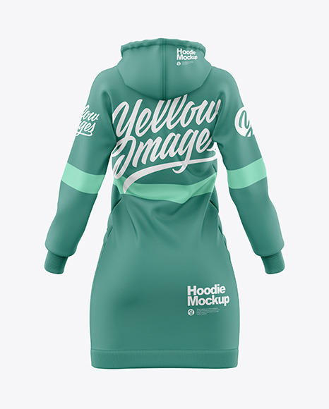 Women’s Dress Hoodie Mockup - Back View