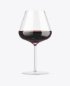 Red Wine Glass Mockup