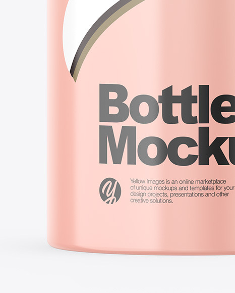 Glossy Bottle Mockup