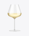 White Wine Glass Mockup