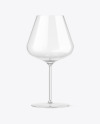 Clear Empty Wine Glass Mockup