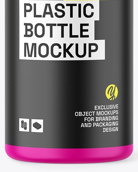 Matte Plastic Bottle Mockup