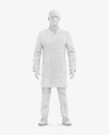 Lab Suit Mockup – Front View