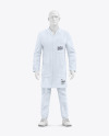 Lab Suit Mockup – Front View