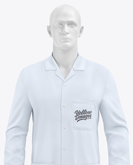 Lab Suit Mockup – Front View