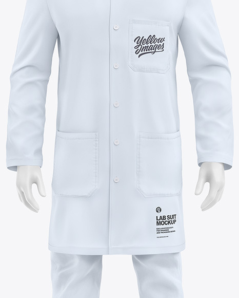 Lab Suit Mockup – Front View