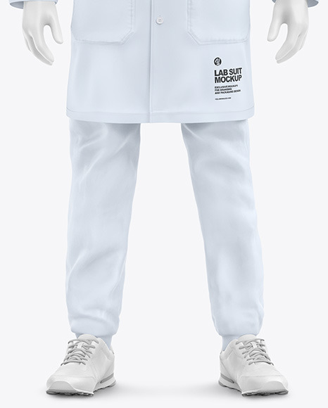 Lab Suit Mockup – Front View