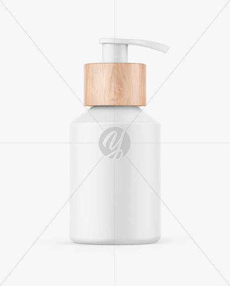 Matte Bottle W/ Pump Mockup