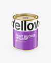 Matte Paint Bucket Mockup