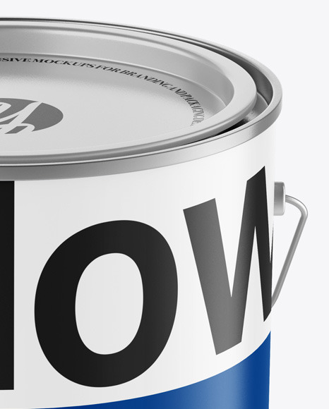 Matte Paint Bucket Mockup