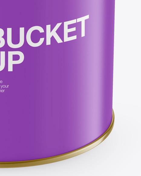 Matte Paint Bucket Mockup