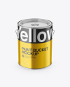 Metallic Paint Bucket Mockup