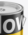 Metallic Paint Bucket Mockup