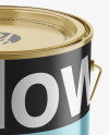 Metallic Paint Bucket Mockup