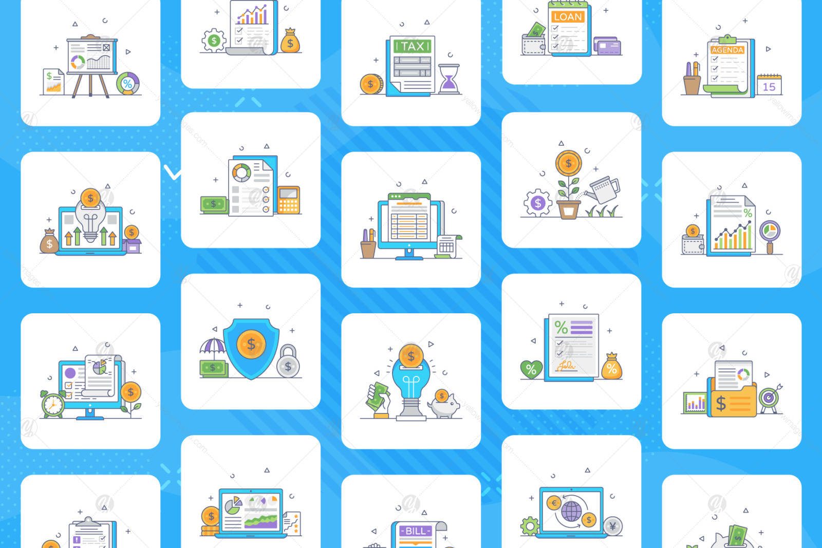 Financial Management Icons Pack Financial Management Icons Pack