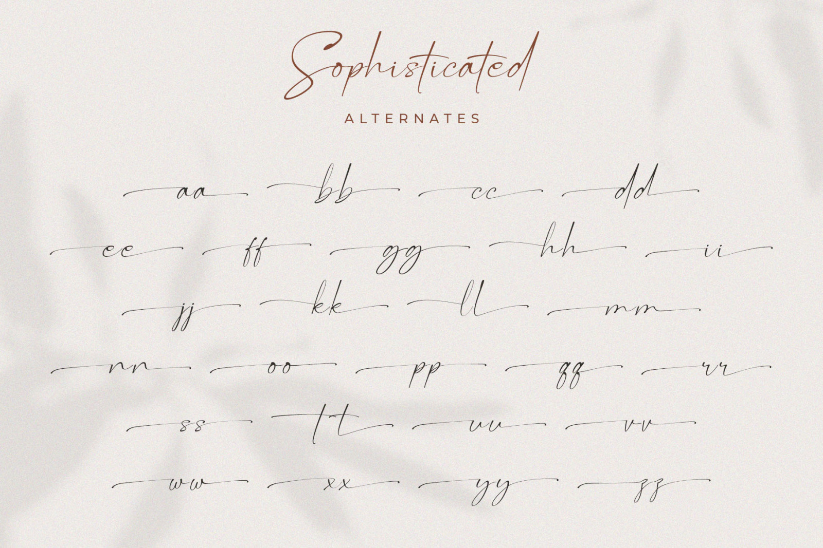 Roman Sophisticated Font Duo Roman Sophisticated Font Duo