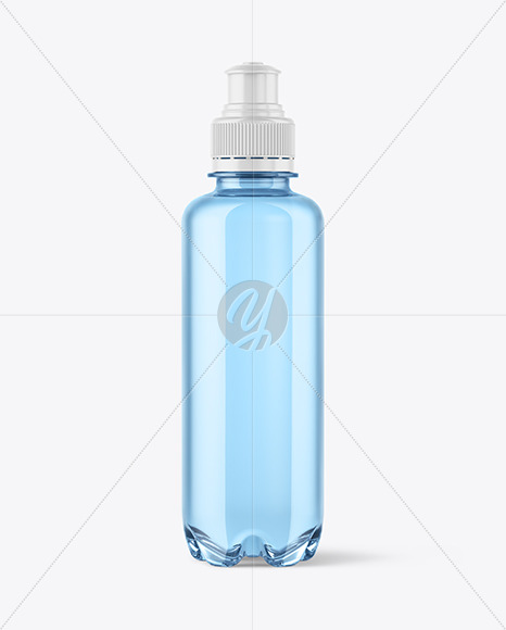 220ml Colored PET Water Bottle Mockup