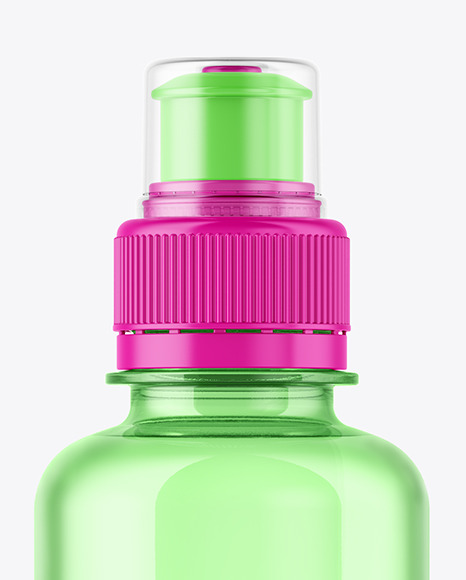 220ml Colored PET Water Bottle Mockup