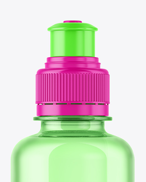 220ml Colored PET Water Bottle Mockup