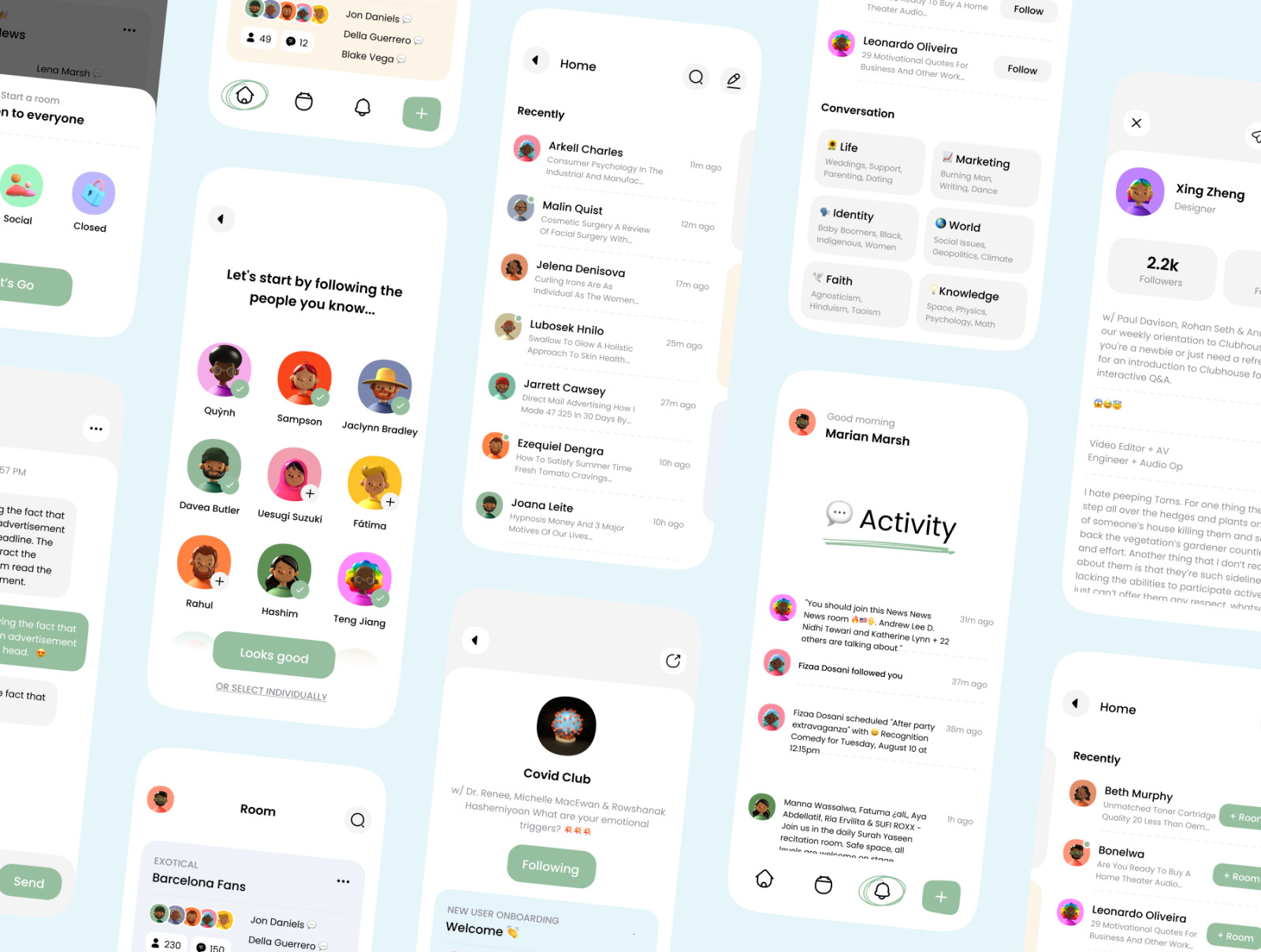 Social Audio App UI Kit Social Audio App UI Kit