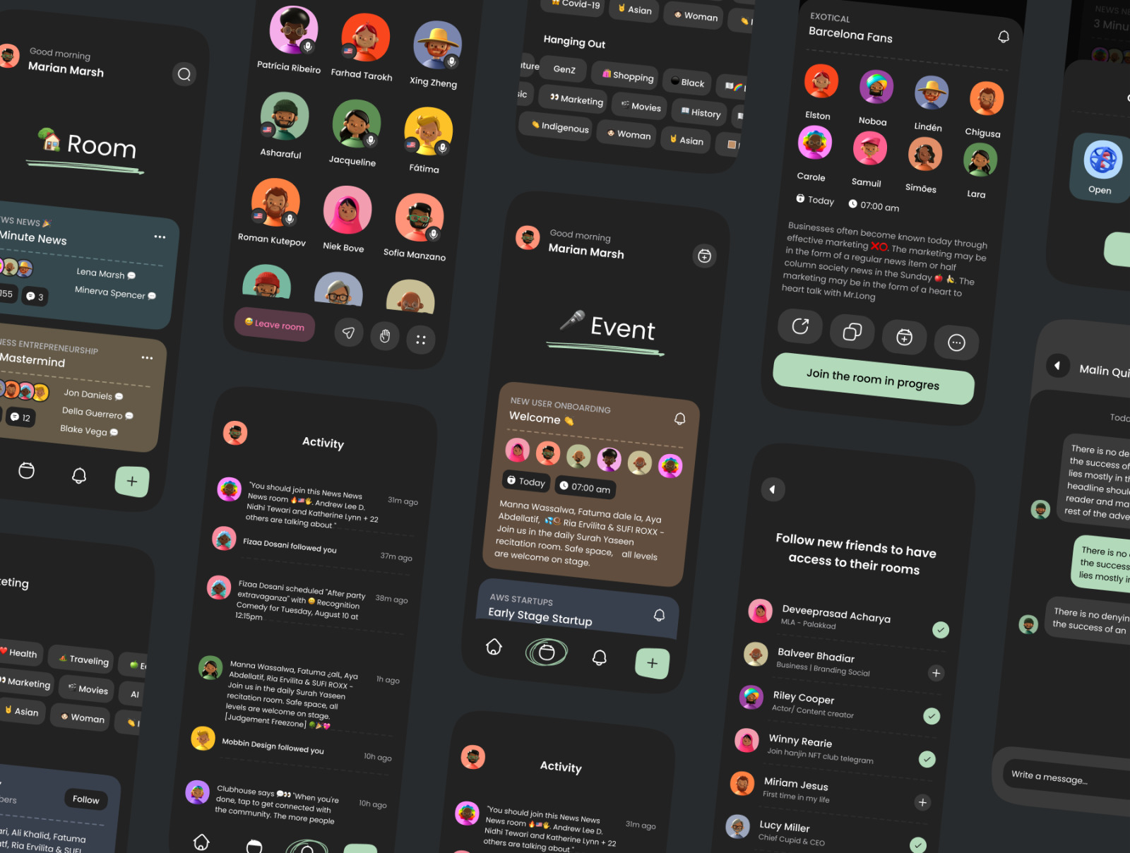 Social Audio App UI Kit Social Audio App UI Kit
