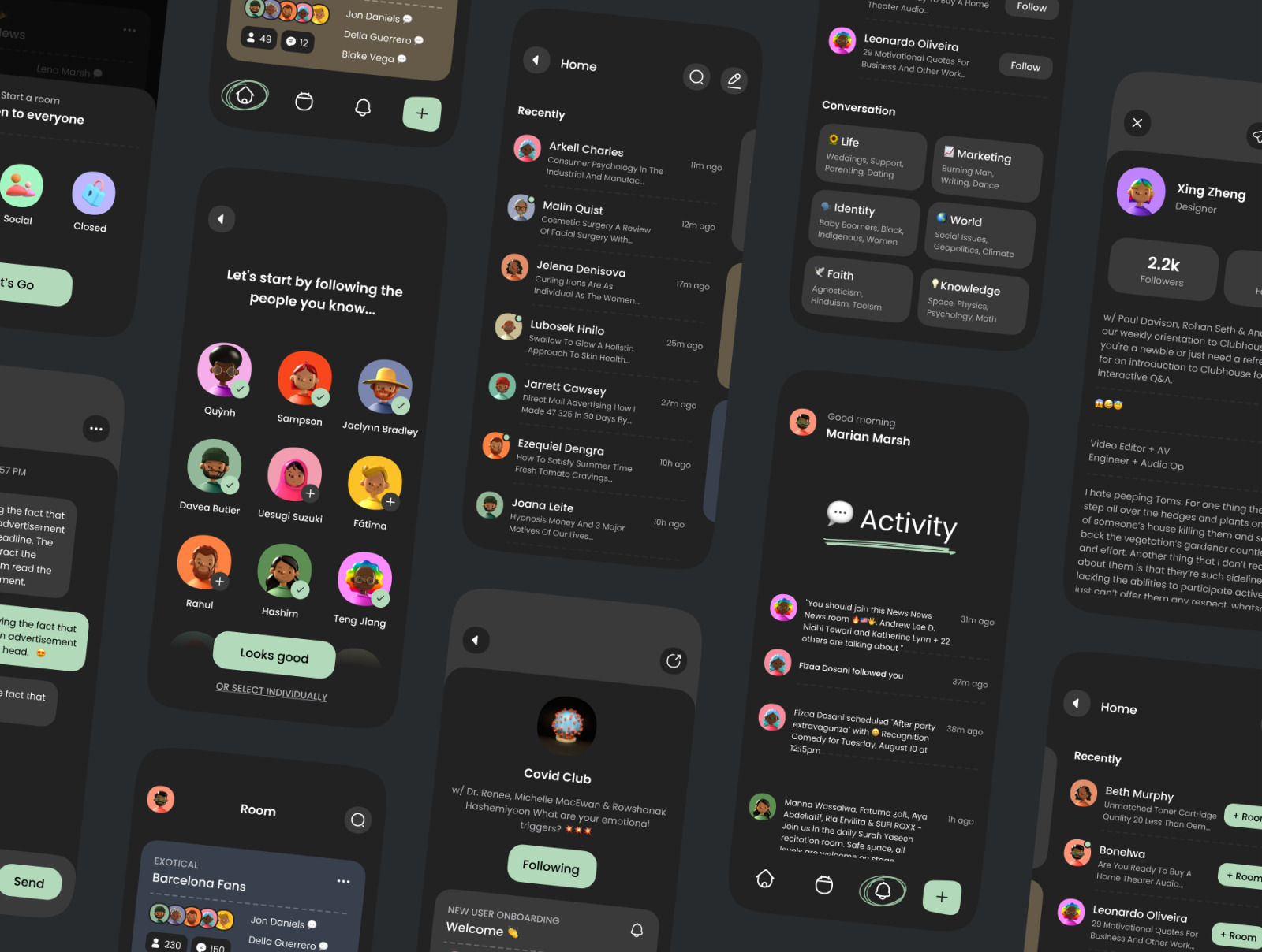 Social Audio App UI Kit Social Audio App UI Kit
