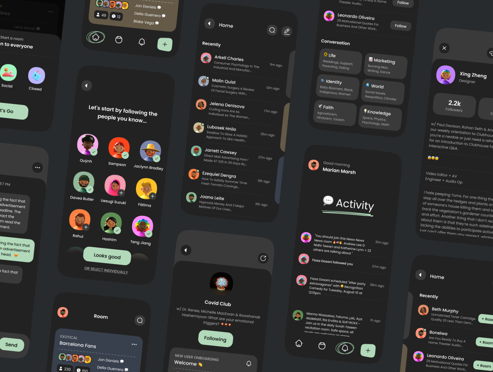 Social Audio App UI Kit