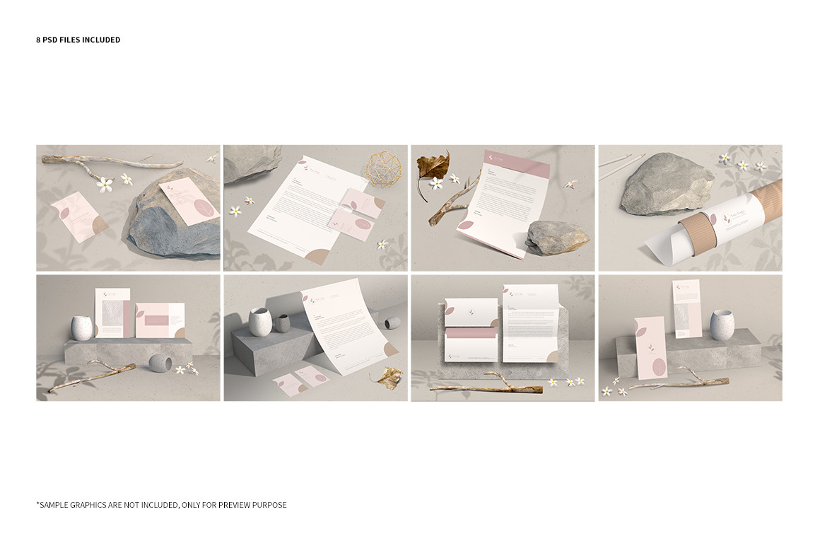 Corporate Stationery Branding Mockups