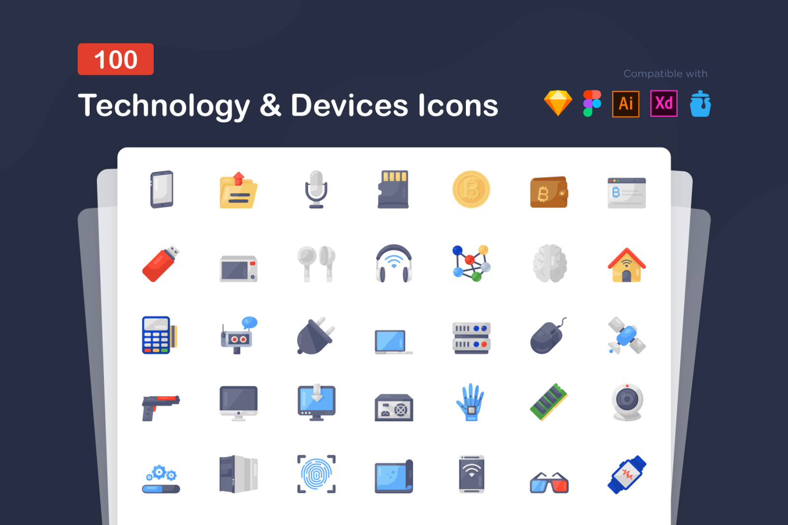 Technology and Devices Icons Technology and Devices Icons