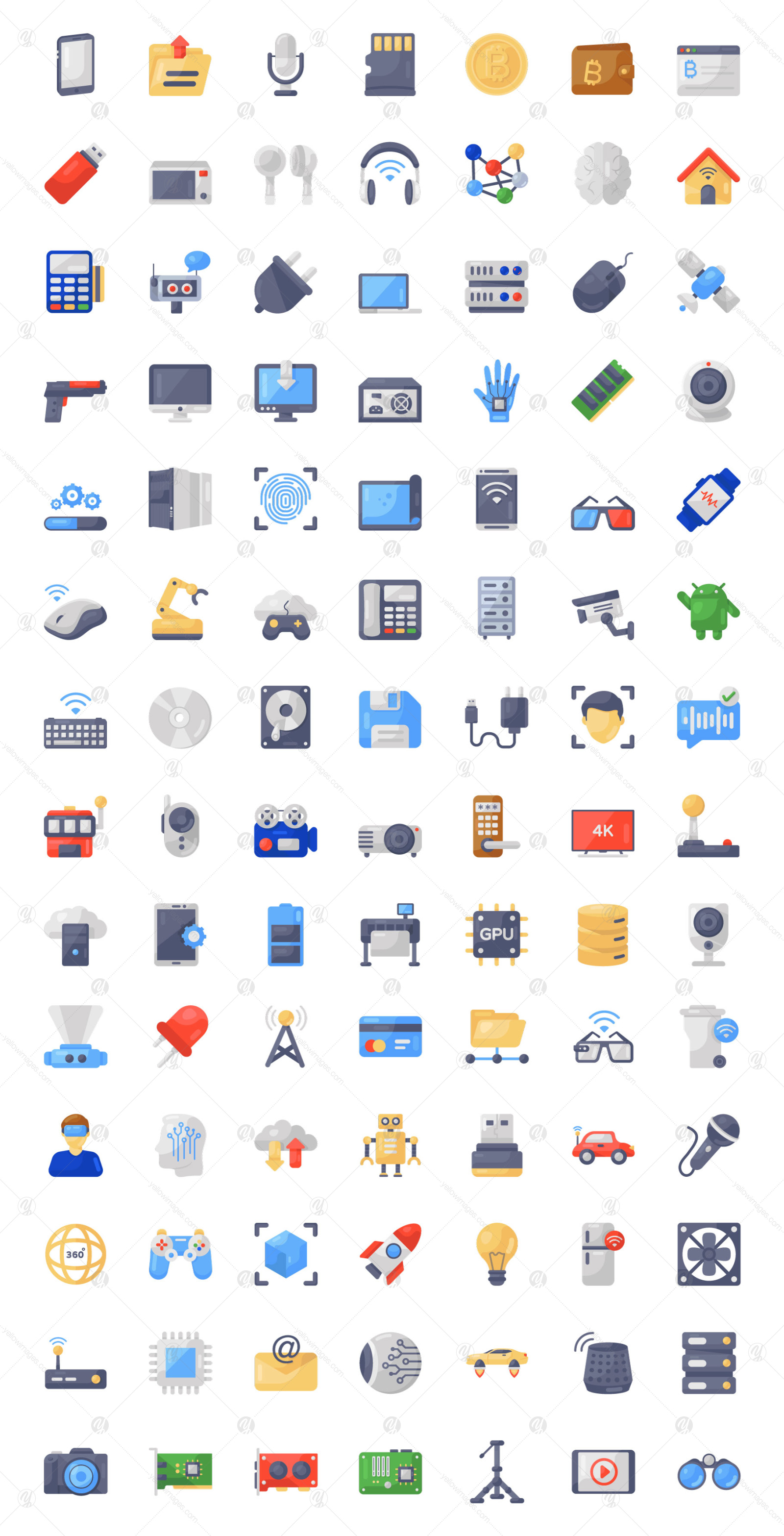 Technology and Devices Icons Technology and Devices Icons