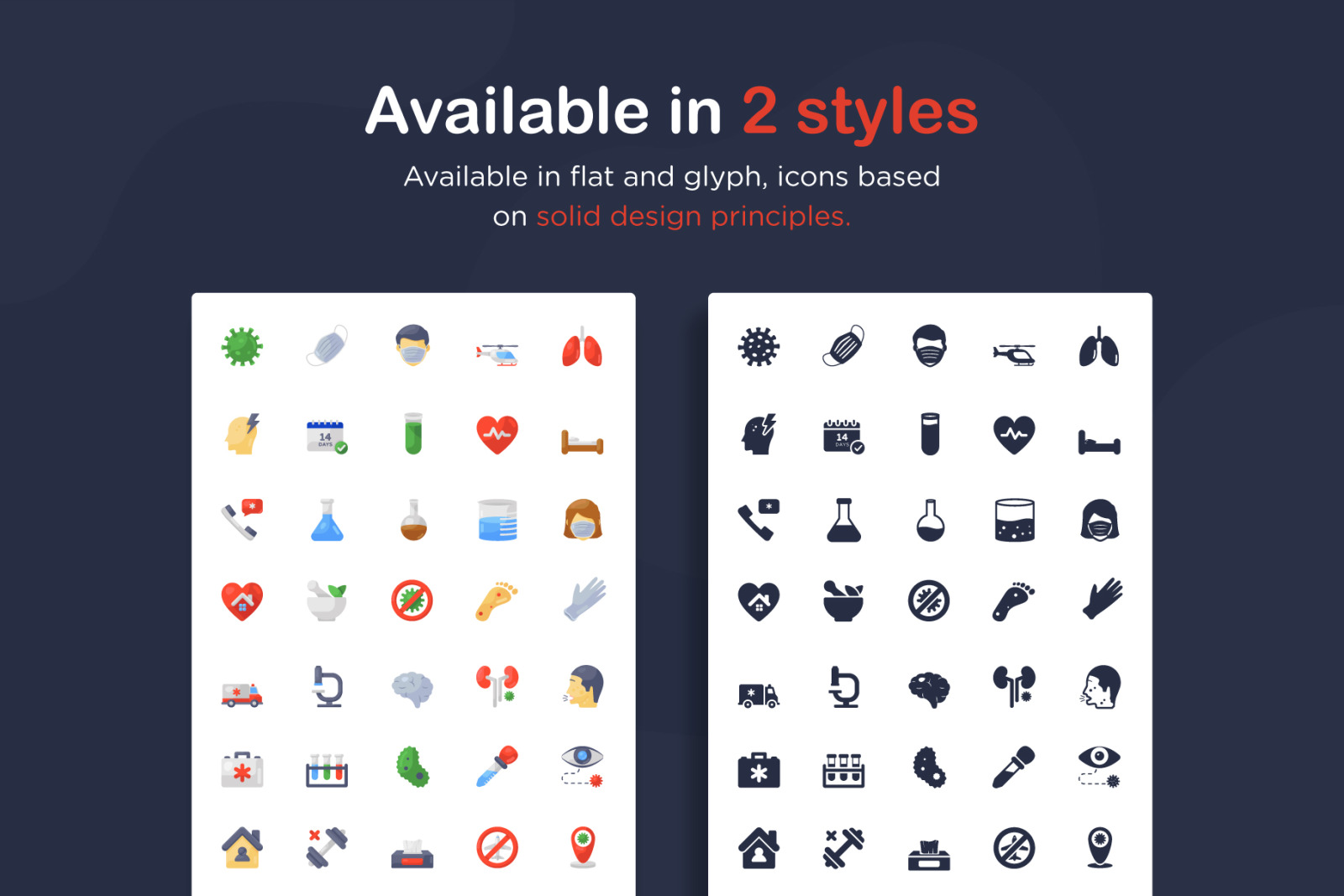 Medical and Corona Flat Icons Pack Medical and Corona Flat Icons Pack