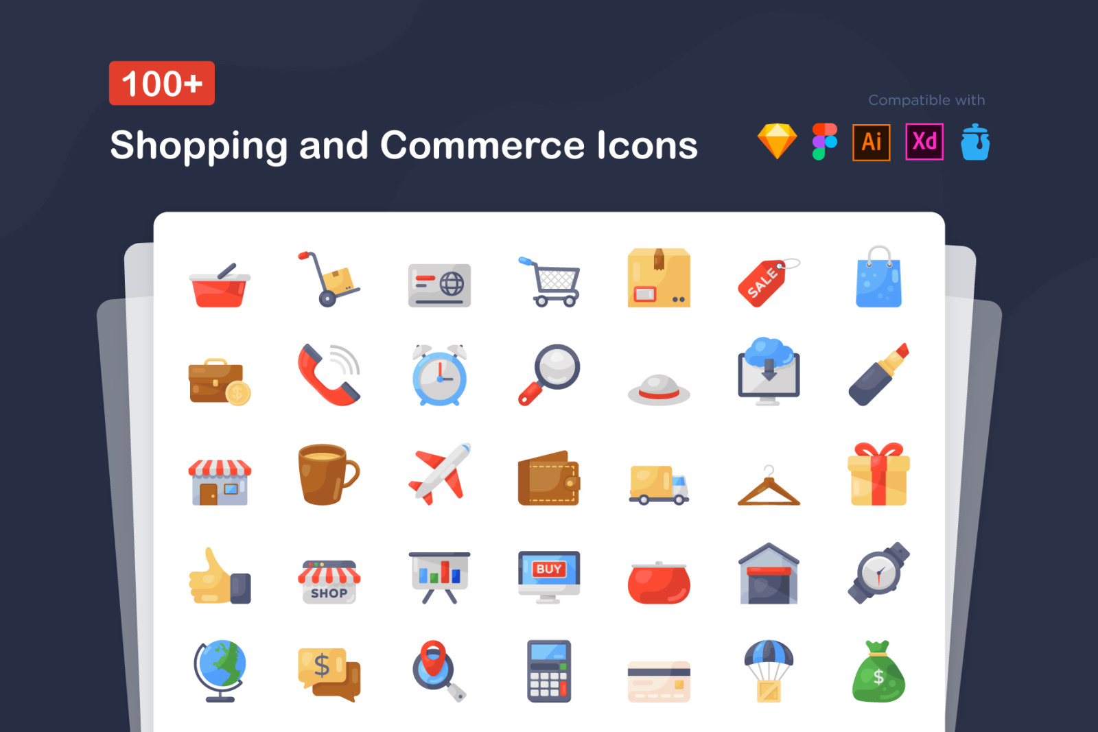 Shopping and Commerce Icons Shopping and Commerce Icons