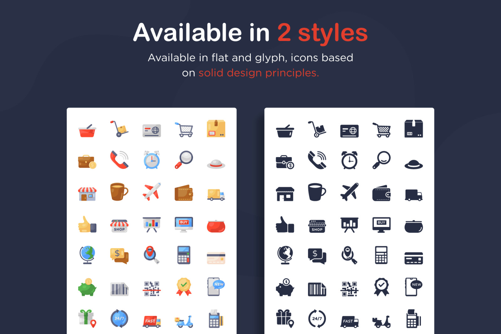 Shopping and Commerce Icons Shopping and Commerce Icons