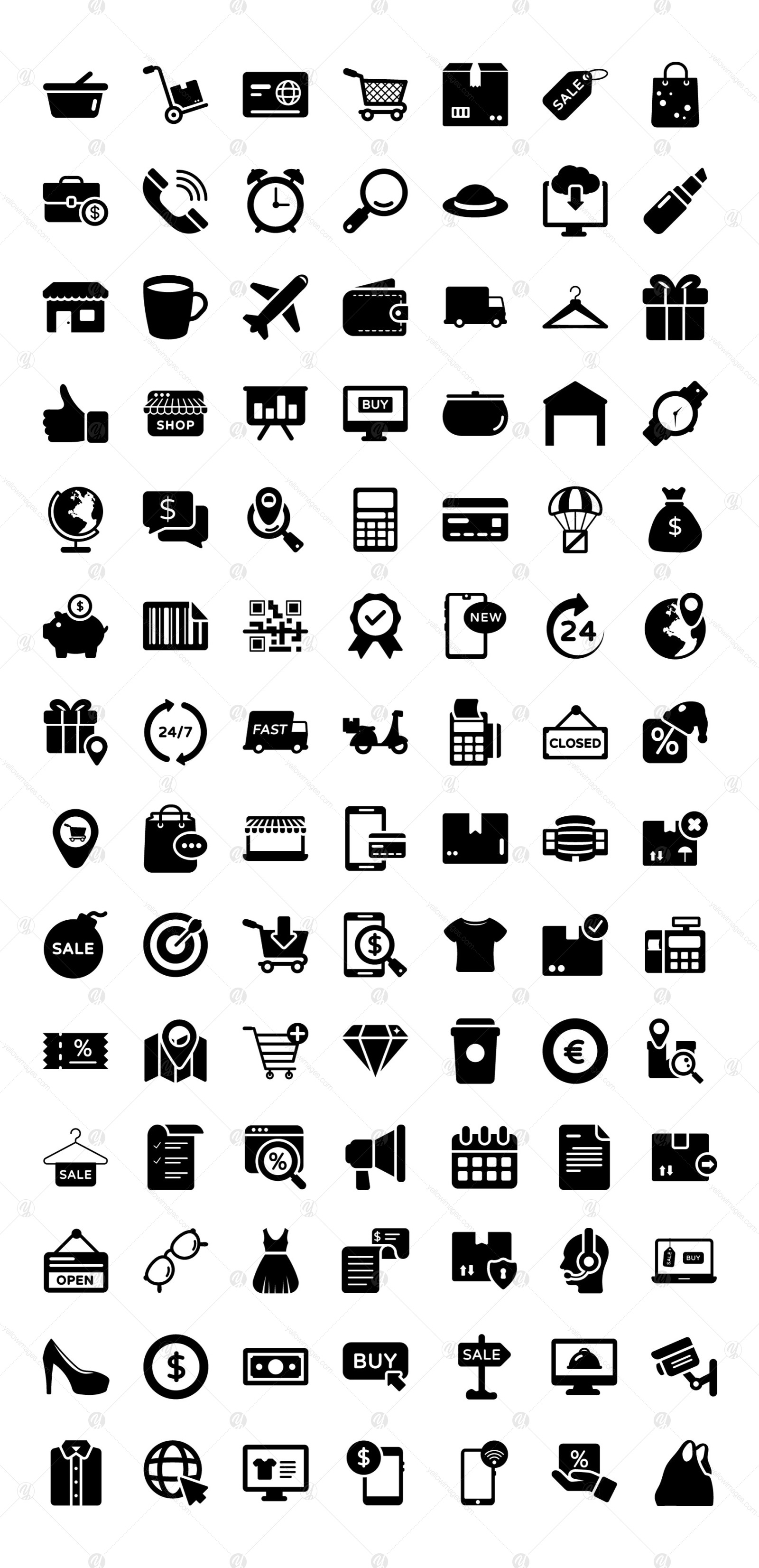 Shopping and Commerce Icons Shopping and Commerce Icons